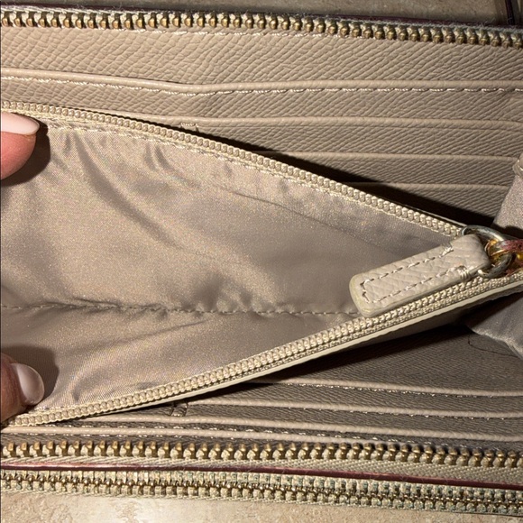 Coach Metallic Silver Studded Wallet - Picture 8 of 14